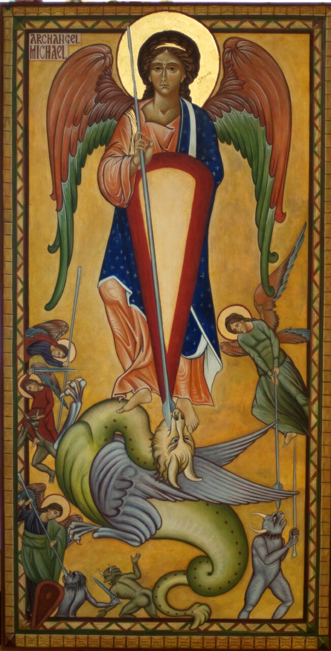 Wall church angels