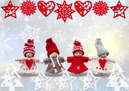 Hand labor knitted heart