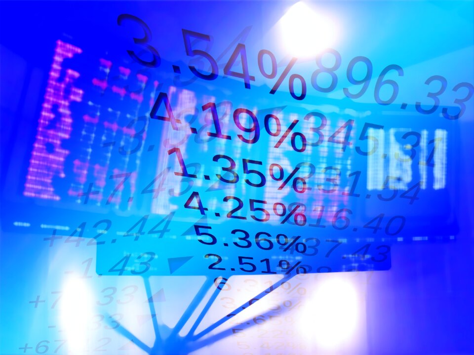 Finance trading floor financial world