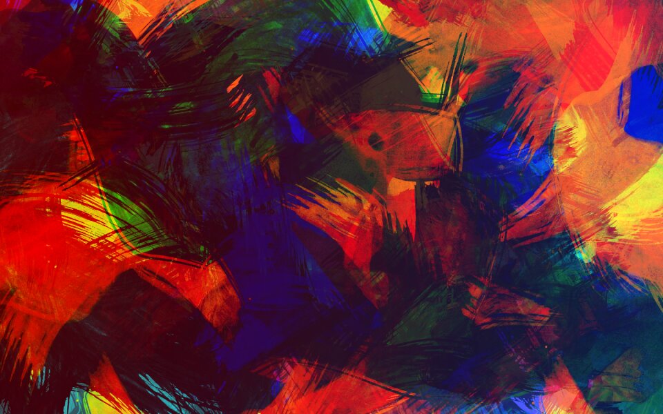 Colorful color painted