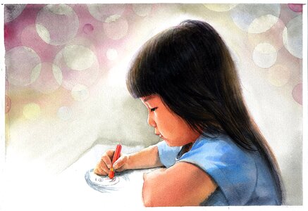 Works asian girl