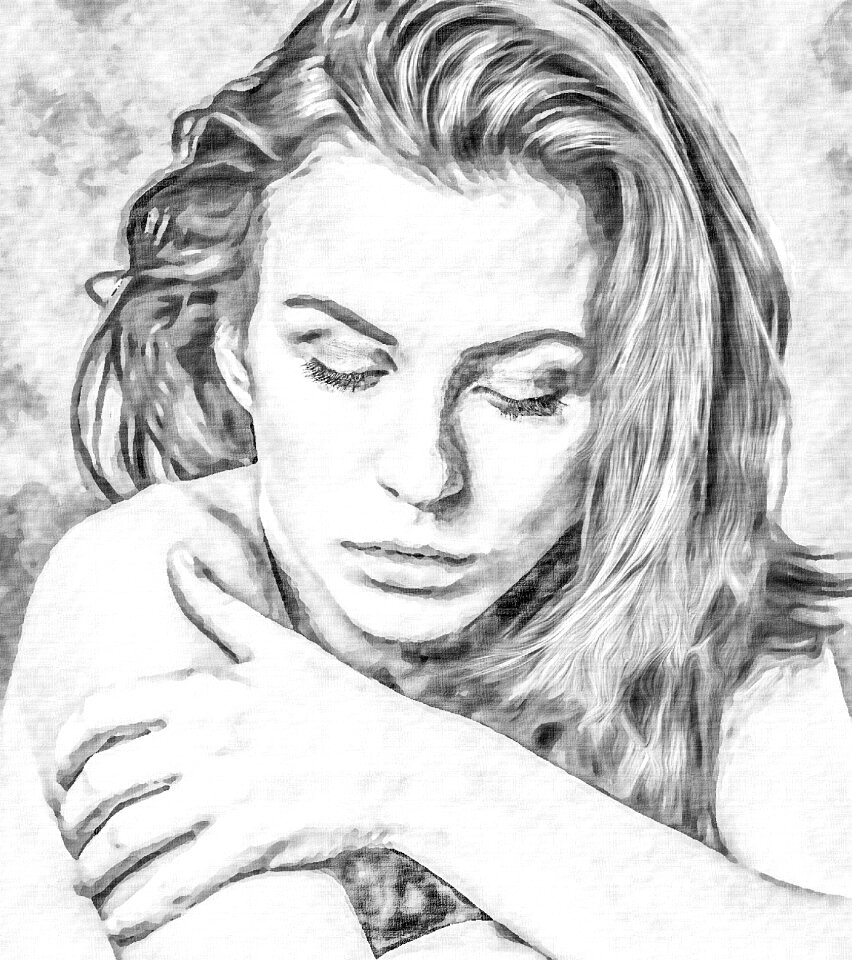Portrait melancholy Free illustrations
