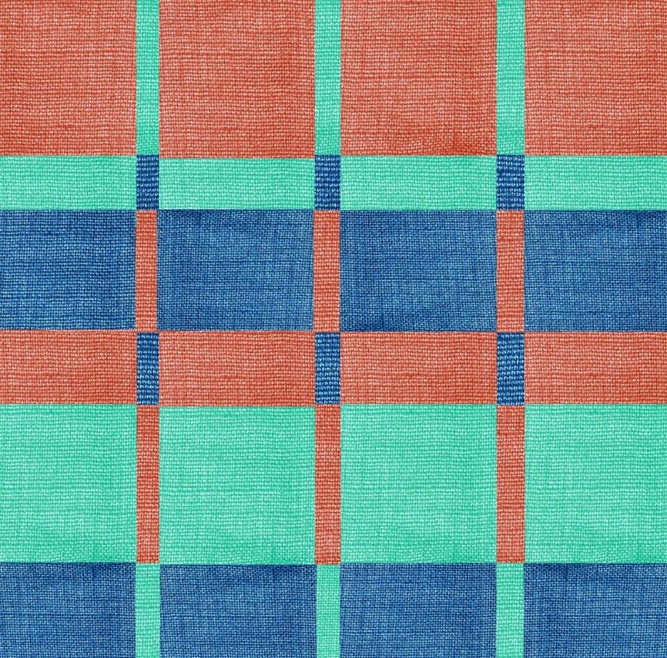 Geometric design blue