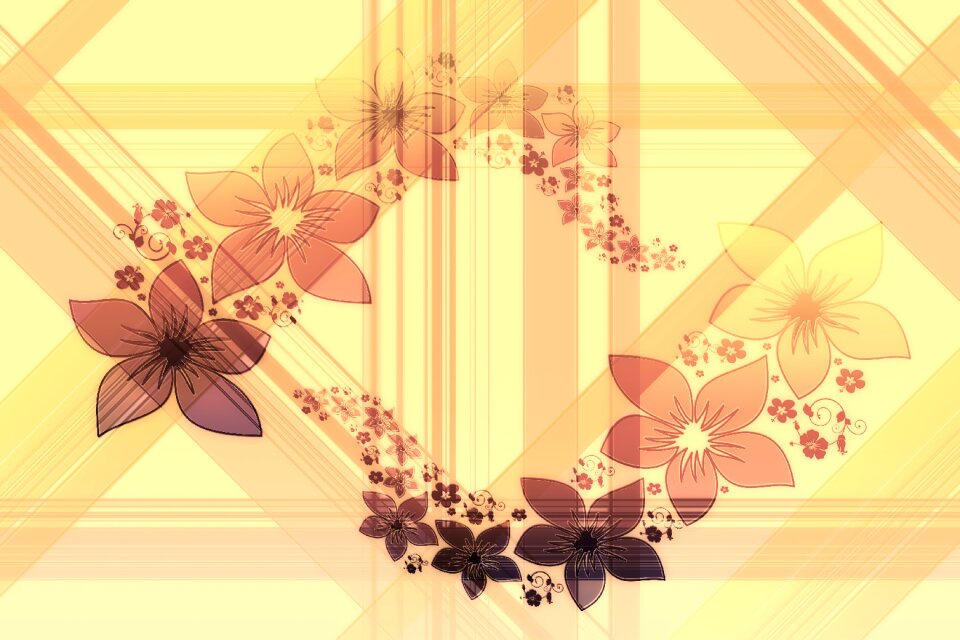 Greeting card kringel blossom
