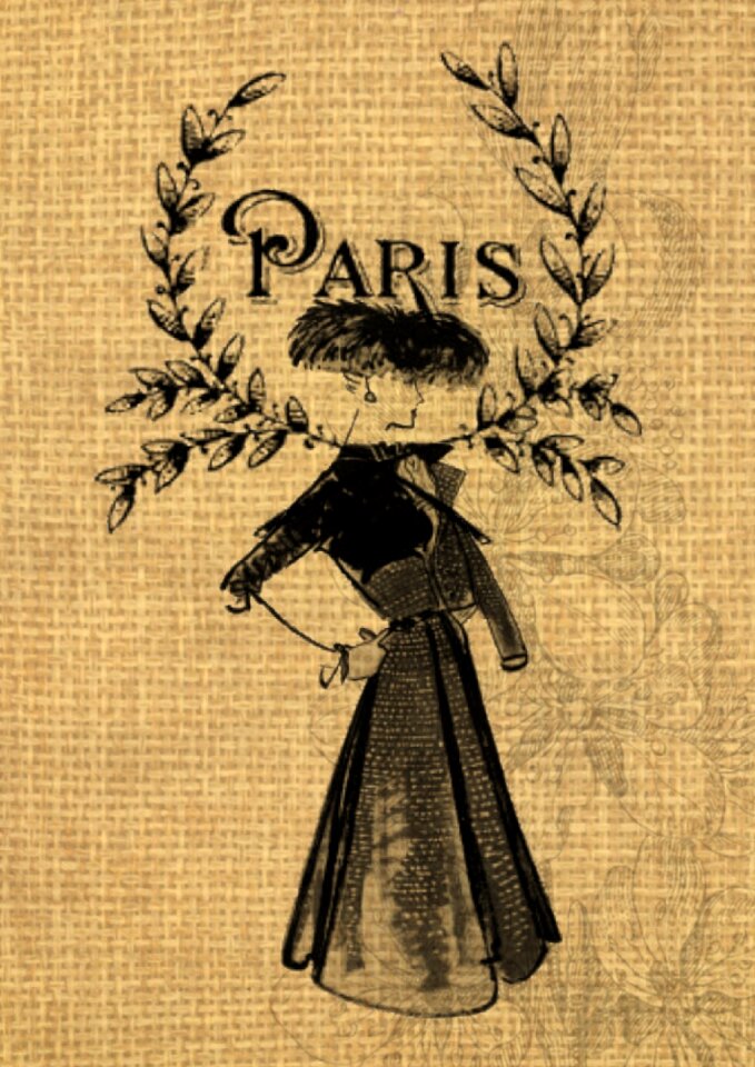 Lady stylish background