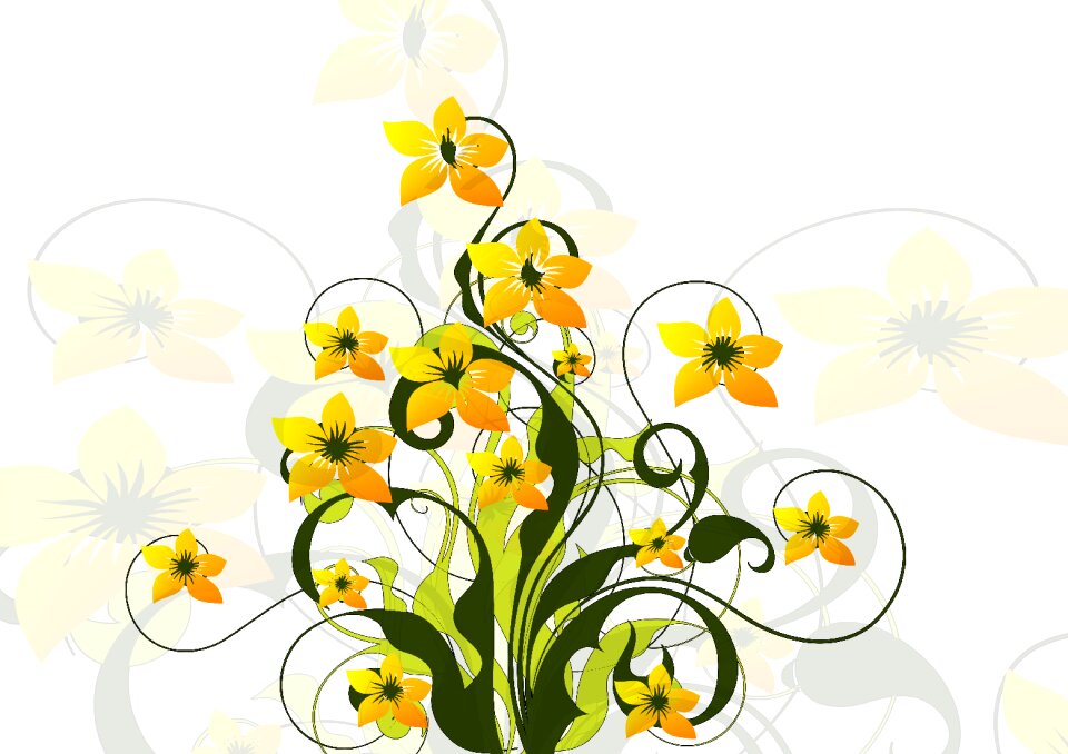 Greeting card kringel blossom