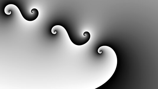 Black and white wave pattern