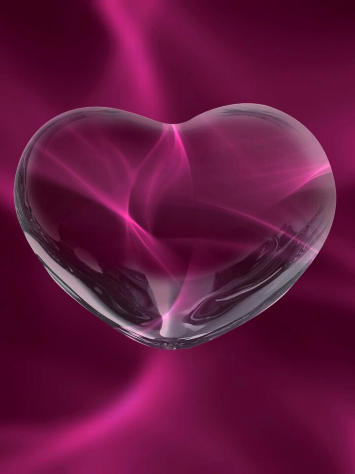Glass background valentine's day