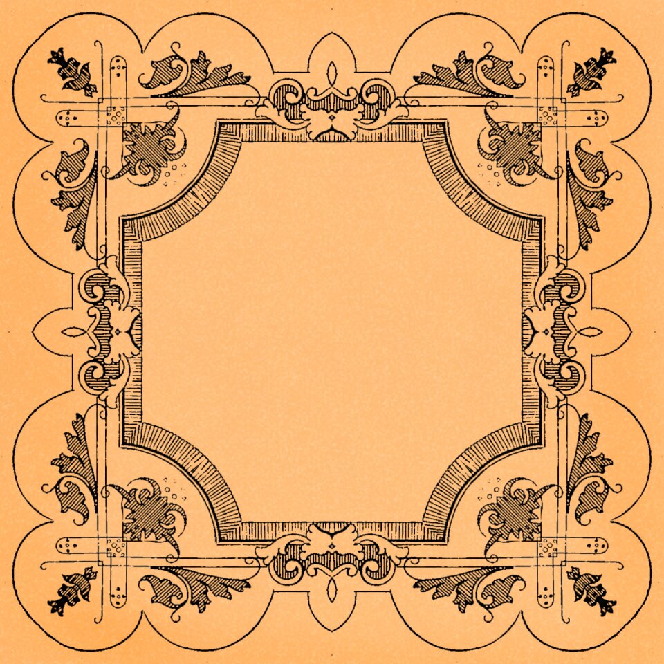 Retro ornate old-fashioned