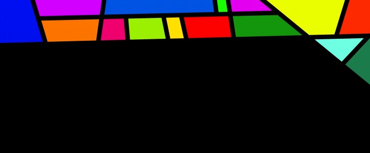 Colors geometric shapes
