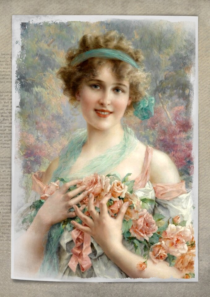 Collage roses floral
