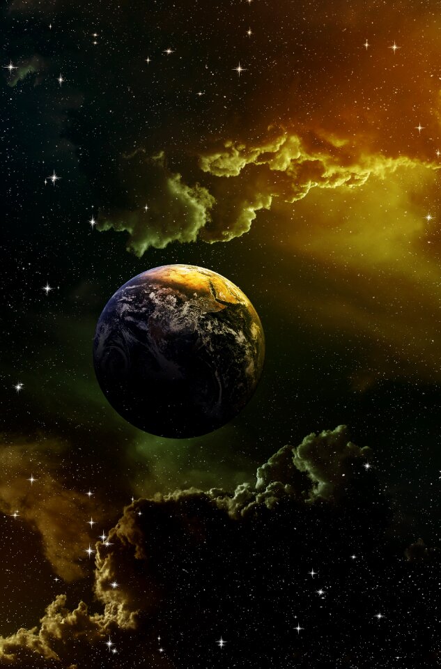 Planets stars earth