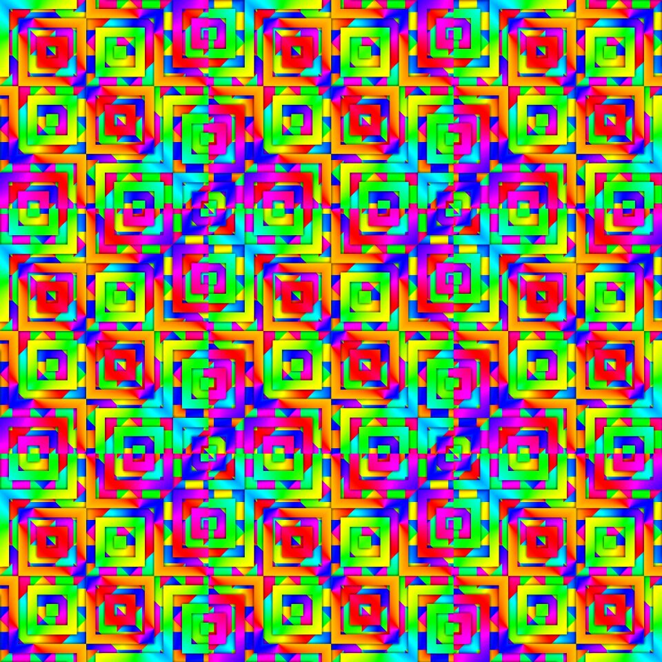 Abstract digital square
