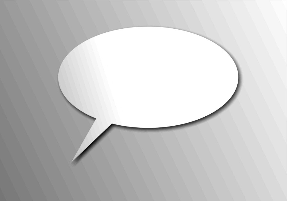 Cartoon speech bubbles