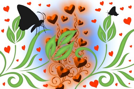 Background decoration romance