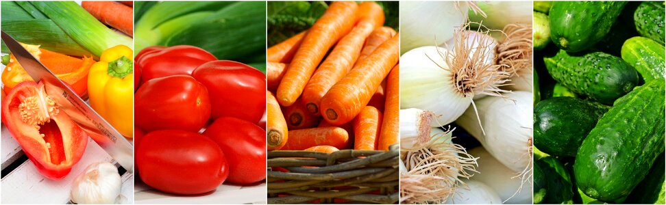 Food collage tomato