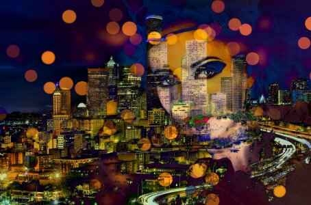 Blurry new york Free illustrations
