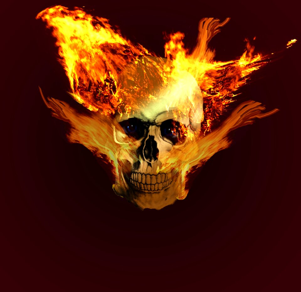 Ghostrider flame burn