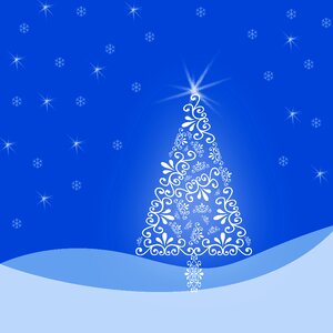 Decoration winter christmas tree background