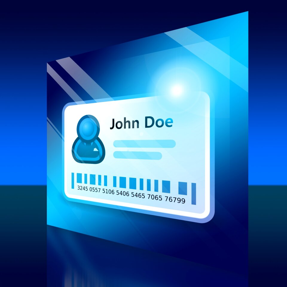 Unknown nameless identity card