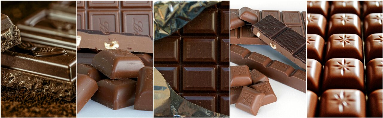 Photo collage food dessert