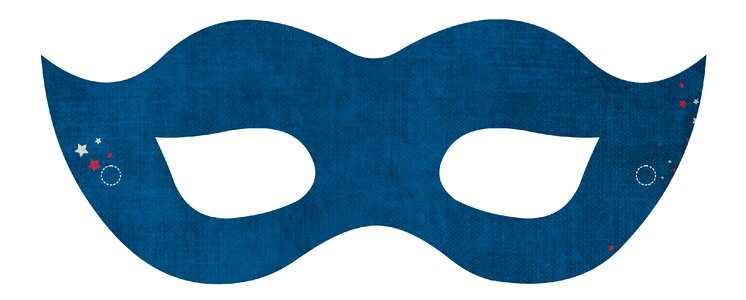 Blue party masked