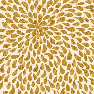 Flower petals gold background