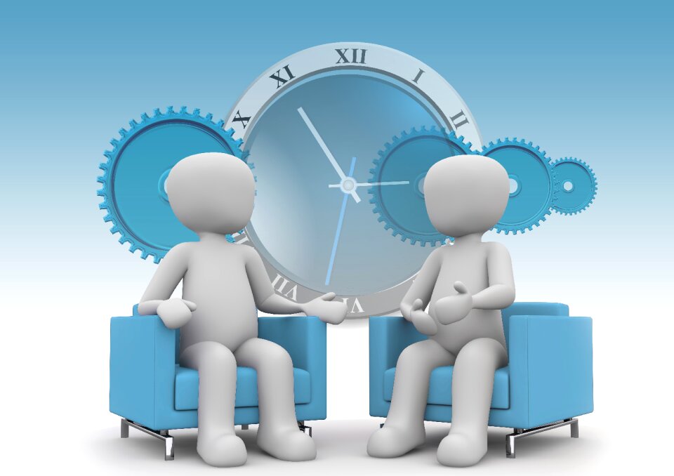 Businessmen meeting office