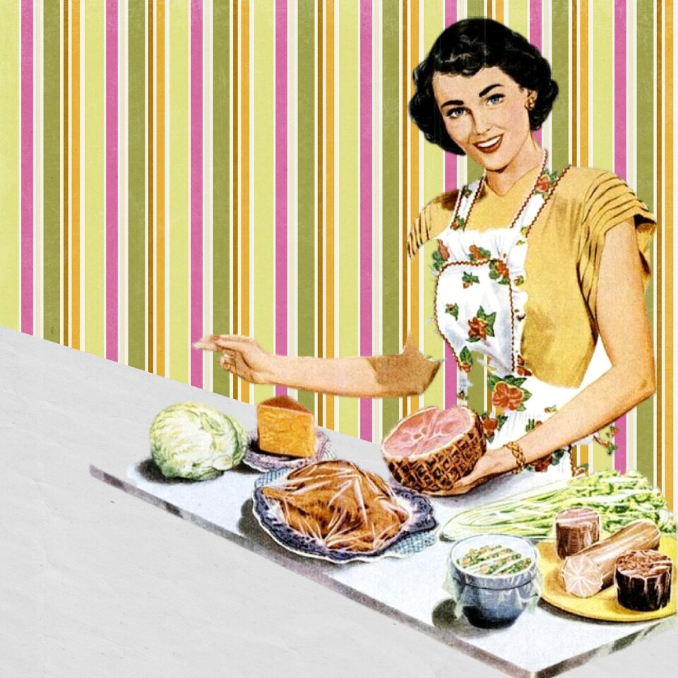 Collage art cooking