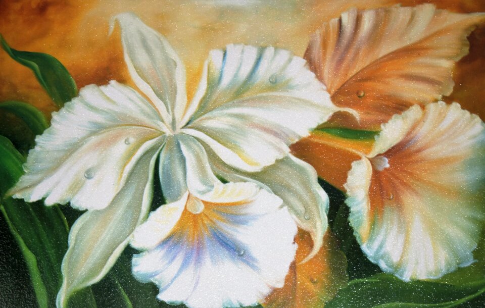 Nature ornamental flowers wall art