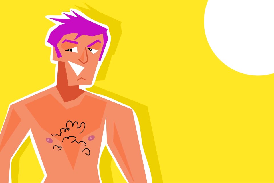 Person suntan sun