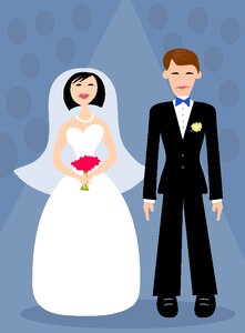 Couple love bride