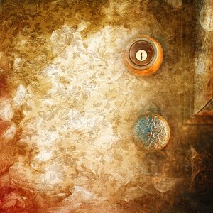 Old vintage door brown texture