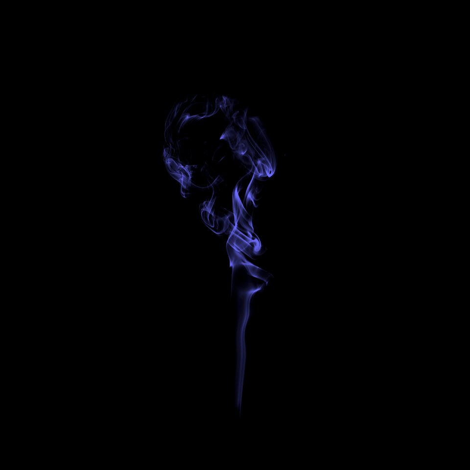 Blue smoking Free illustrations