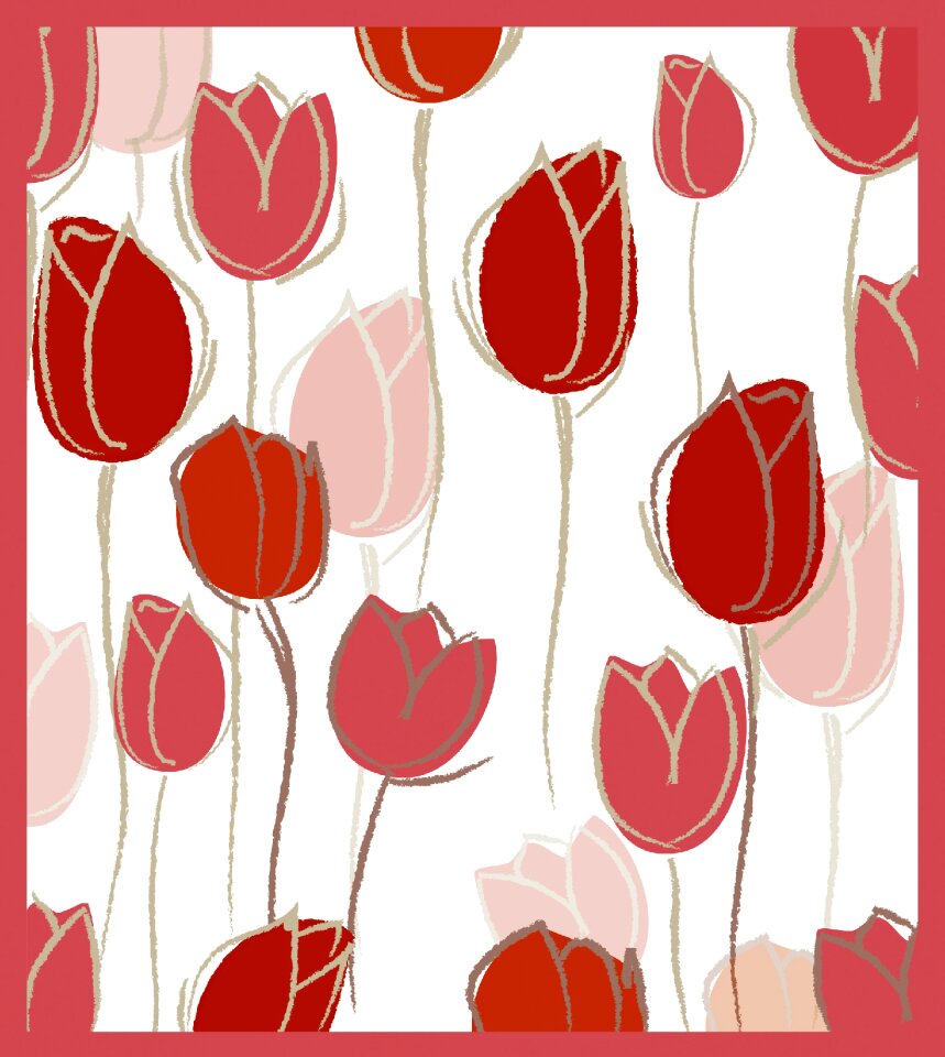 Plant tulip bed nature