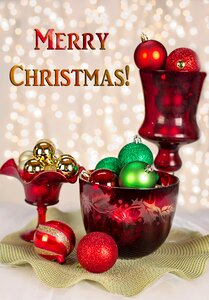Holiday card decoration