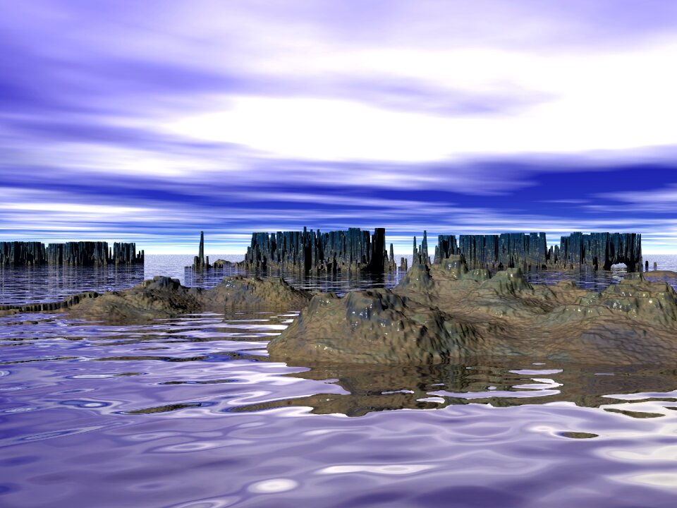 Coastline sky nature