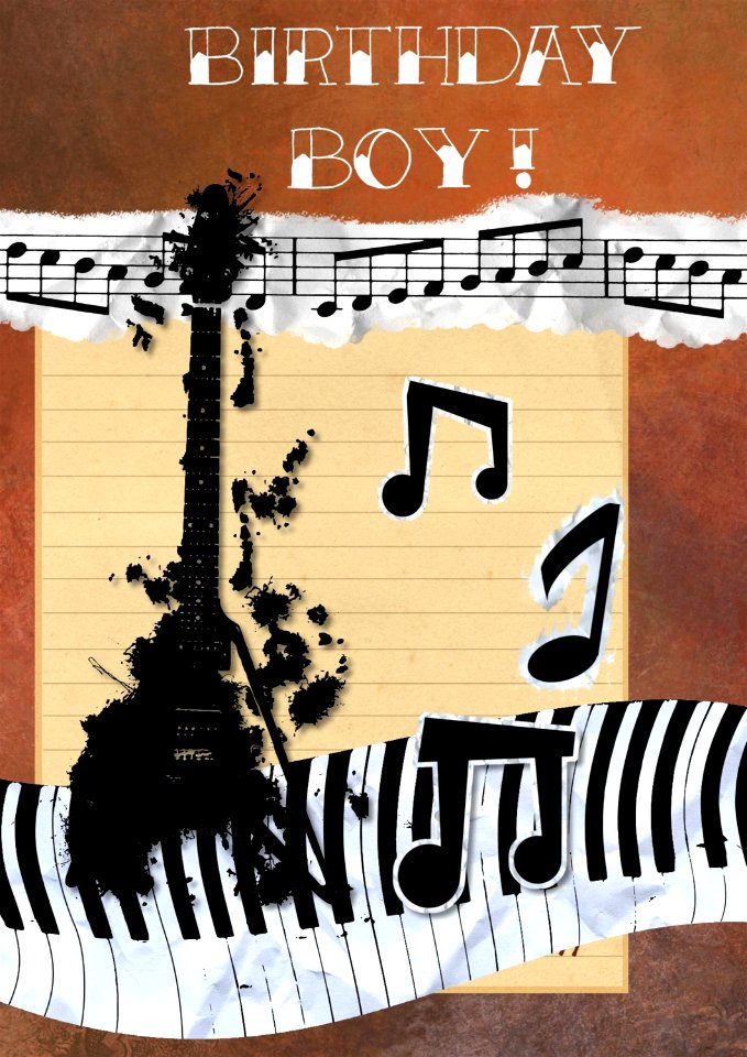 Greeting guitar music