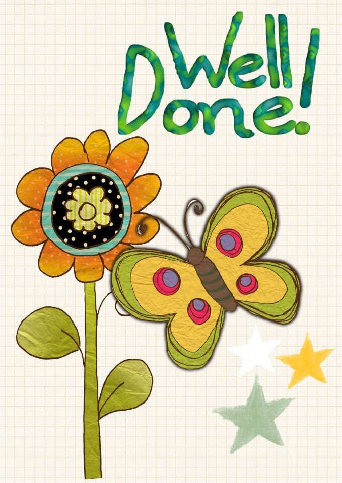 Flower butterfly girl