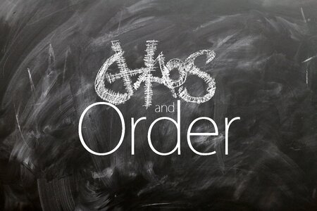 Board school blackboard