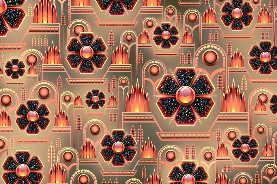 Stylised design decorative