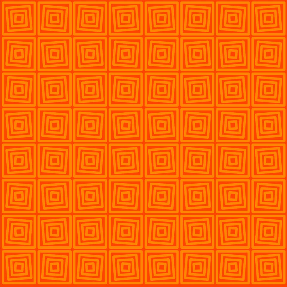 Orange symmetrical repeated pattern
