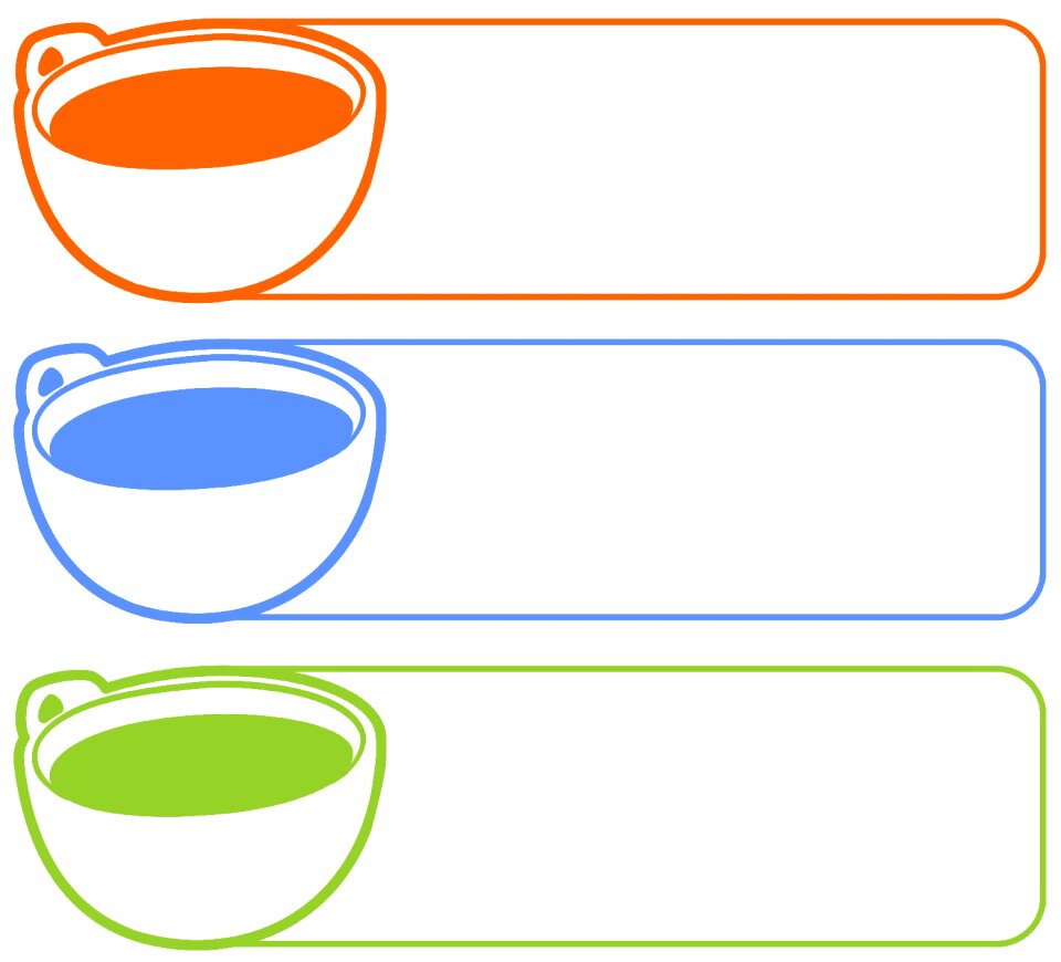 Symbol graphic cup