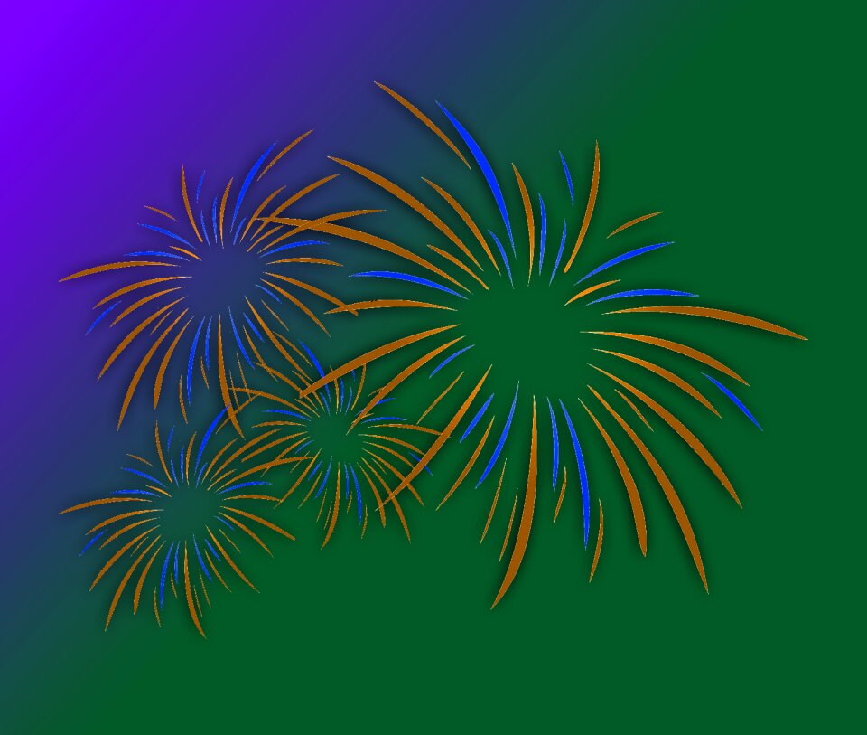 Party celebrate fireworks