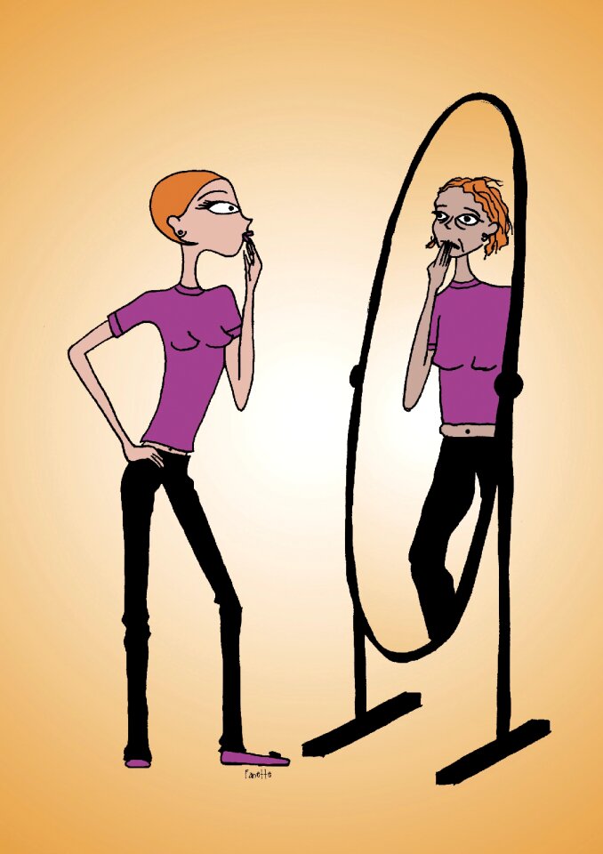 Depression young woman depressed