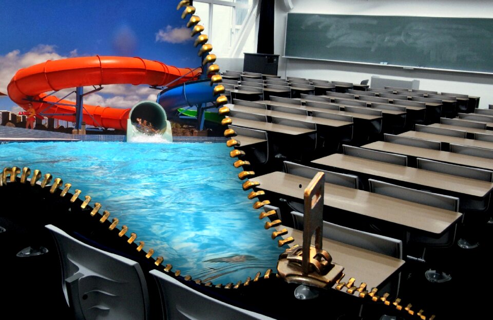 Leisure blackboard classroom