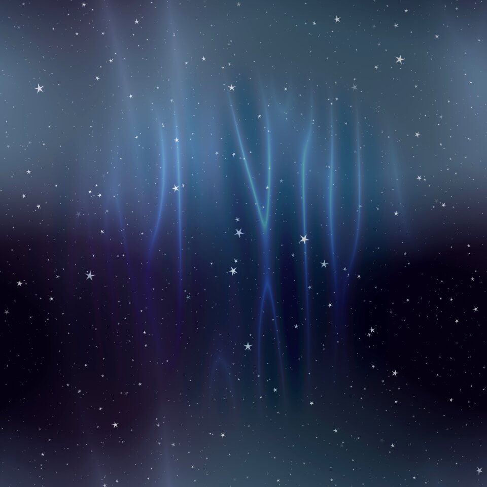 Night sky borealis