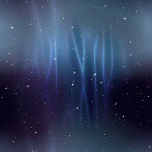 Night sky borealis
