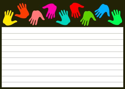 Blank copyspace border