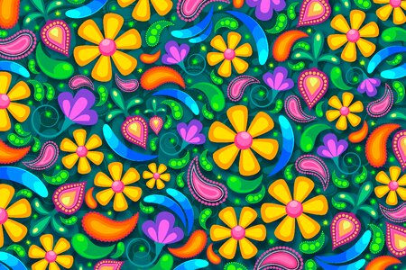 Flower colorful stylized